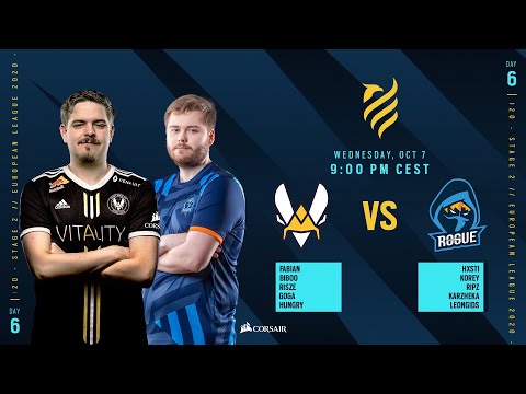 Team Vitality vs Rogue // Rainbow Six European league 2020 - Stage 2 - Playday #6