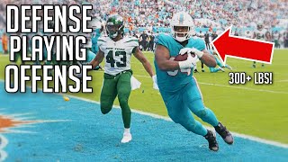 NFL Defense Playing Offense Moments