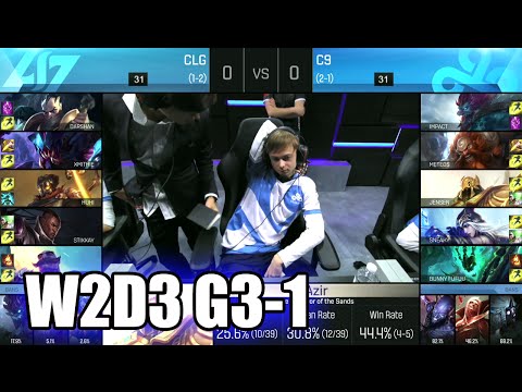 CLG vs Cloud 9 | Game 1 S6 NA LCS Summer 2016 Week 2 Day 3 | CLG vs C9 G1 W2D3 1080p