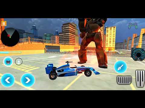 Robot Flying Formula Car Game 2021: F1 Car Robot Transform #2 - Android Gameplay