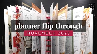 NOVEMBER PLANNER FLIP THROUGH 2025 :: Completed Planner Pages in a Frankenplanner Setup
