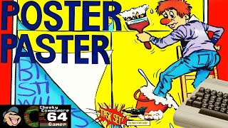 POSTER PASTER – Commodore 64 (1984) | Taskset’s Quirky Billboard Platformer