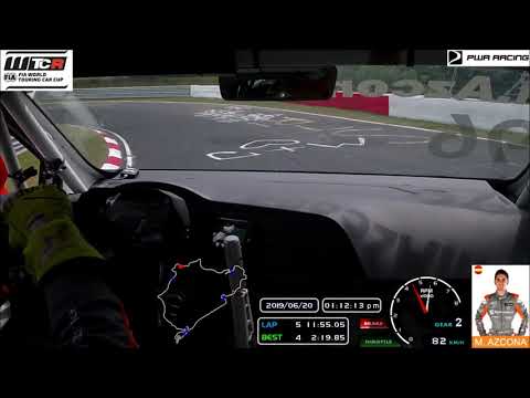 Mikel Azcona WTCR 2019 Nurburgring Nordschleife OnBoard lap