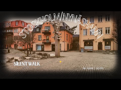 Sweden Walking Tour: Nynäshamn Town Center 4K