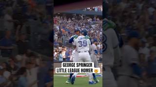 George Springer scores a little league home run ???? #MLB #Toronto #BlueJays