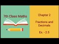 Q3 Ex 2 5 Fractions And Decimals Ll Chapter 2 Class 7th Maths Solutions Ll