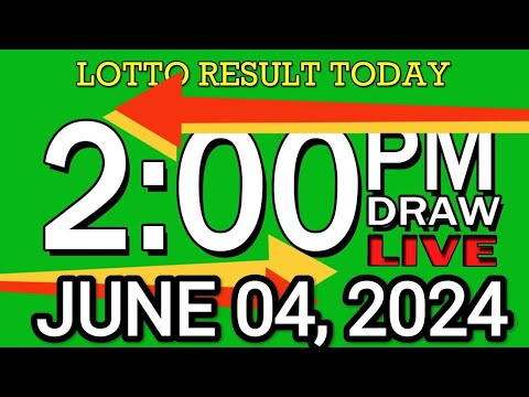 LIVE 2PM LOTTO RESULT TODAY JUNE 04, 2024 #2D3DLotto #2pmlottoresultjune4,2024 #swer3result