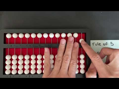 Cranmer Abacus Subtraction Counting Method Rule of 5