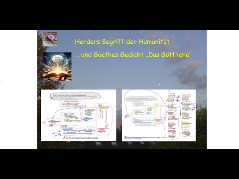 Herder: Begriff der Humanität als Basis der Klassik im Vergleich zu Goethes Gedicht "Das Göttliche"