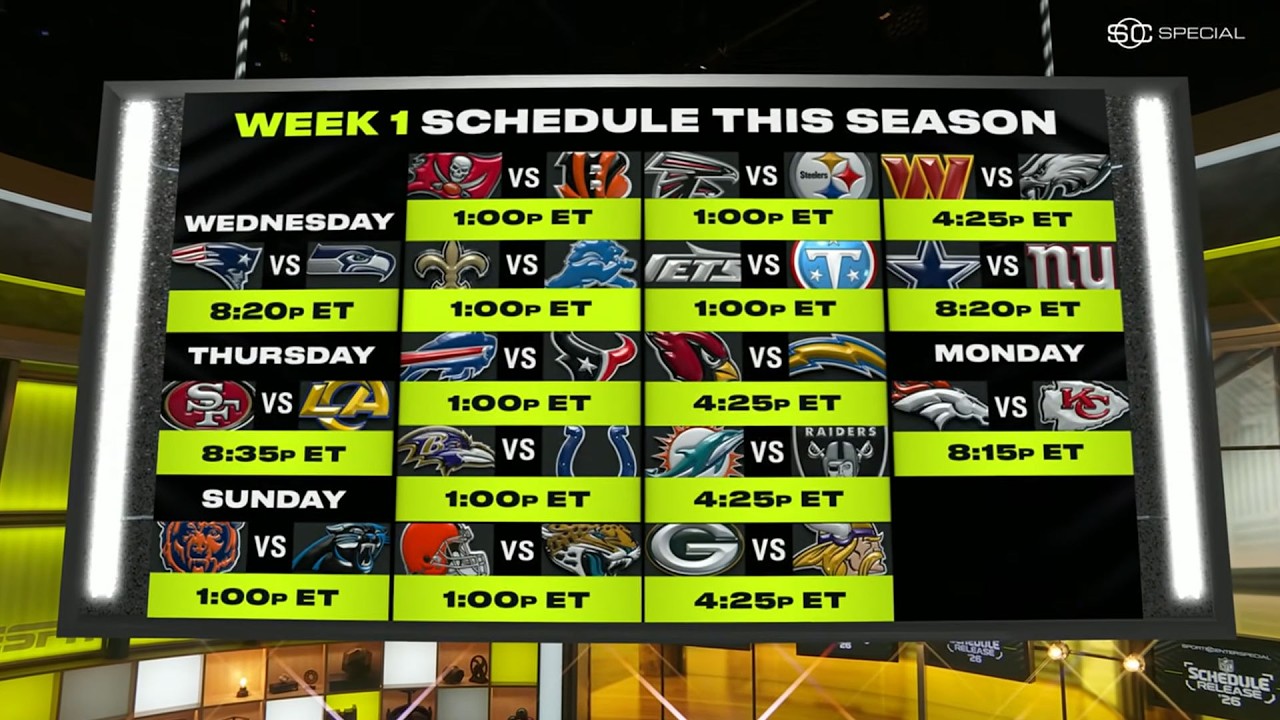 NFL SCHEDULE RELEASE 🔥 Breaking down the BIGGEST GAMES of the season | NFL on ESPN