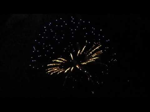 Laternenfest Halle -Feuerwerk 2015