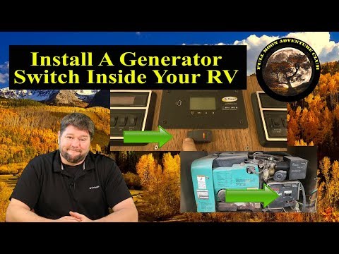 Add A Generator Switch Inside Your RV - Cummins Onan 4000 watt Generator switch install