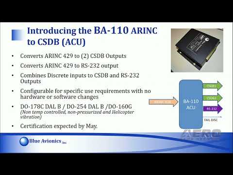 Aero-TV: Blue Avionics - AEA 2018 New Product Introduction
