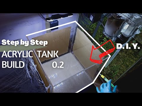 Step By Step - How to Build Acrylic Aquarium at home | DIY Acrylic Aquarium Build | @LushAqua