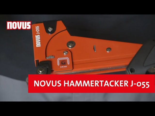 Video teaser for Novus Hammertacker J-055 I www.novus-fastening.com