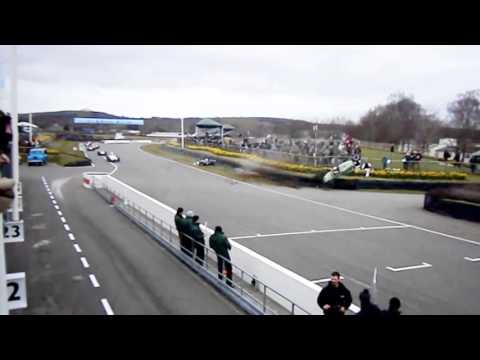 Spectacular crash at Goodwood.
