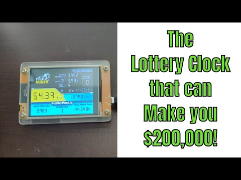 Nerd Miner, A Clock that plays the lottery for you! Review