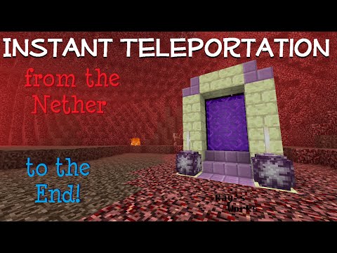 Rays Works - Instant Teleportation from the Nether to the End! (V2)  | Minecraft