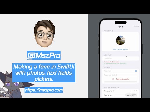 SwiftUI iOS16: Creating User Info Form: Image, TextField, Picker & Slider (1 Hour In-Depth Tutorial)