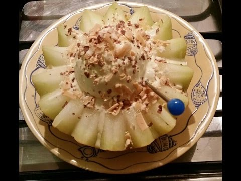 الايس كريم بالبطيخ الاصفر  -