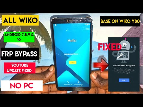 Wiko Y80 (W-V720) Frp Bypass 2022 /WIKO Android 9 Google Account Bypass] Without Pc\ YouTube update