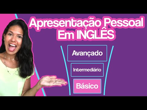 Apresentação pessoal em inglês - nível básico
