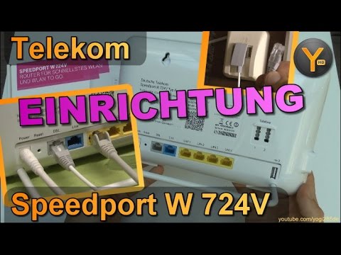 Verkabelung & Einrichtung: Telekom Speedport W724V am IP-Anschluss mit (V)DSL / Telefon / WLAN