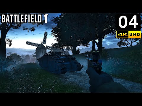 Battlefield 1 Campaign Gameplay Walkthrough Part 4 - PC 4K 60FPS No Commentary
