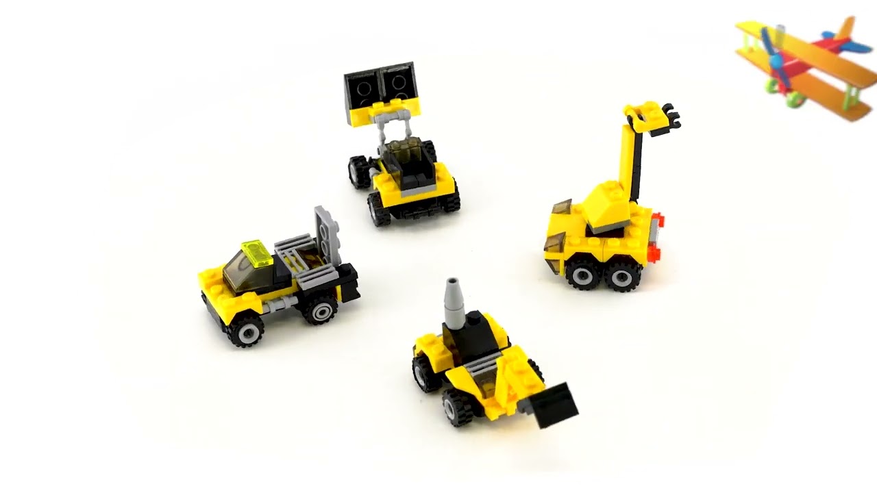 Construction Vehicles Building Bricks 2 in 1