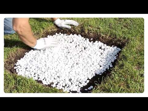 Posa a secco su erba, gres porcellanato spessorato 20 mm su Casa39.it