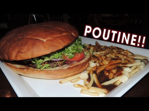 Winks Eatery's "MeatZilla" Burger Challenge w/ Canadian Poutine in London, Ontario!!