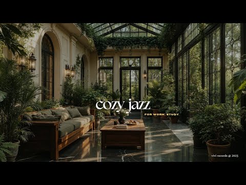 Cozy Indoor Jazz In Forest Living Room | Nature Therapy With Jazz Relaxing Music For Study, Work