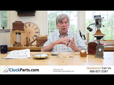 Part of a video titled Clock Inserts for Clock Making - Find the Right Fitups - YouTube