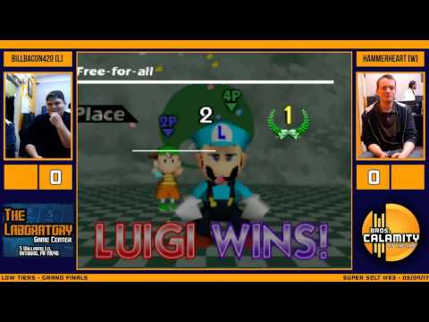 S@LT #83 | [L] BillBacon420 (Ness) vs [W] Hammerheart (Luigi) - Grand Finals - SSB64 Low Tiers