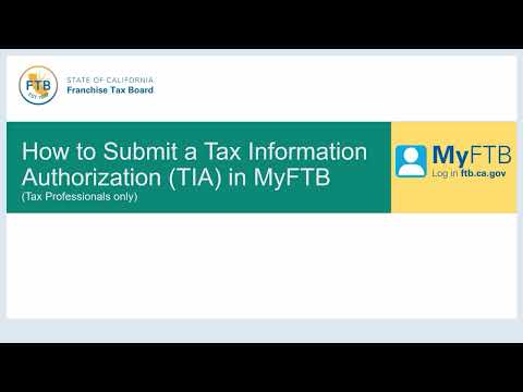 How to Submit a TIA in MyFTB (Rep)