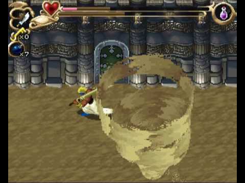 The Story of Thor 2 (1996, Sega Saturn) (9): Boss Fight!: TimTim: The Sand Guardian.