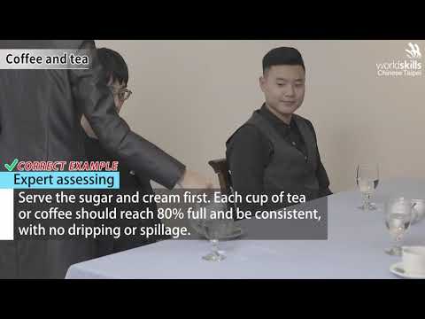 Restaurant Service–08_Coffee and Tea (Silver Service)_說明文字