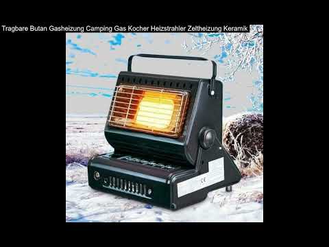 Tragbare Butan Gasheizung Camping Gas Kocher Heizstrahler Zeltheizung Keramik