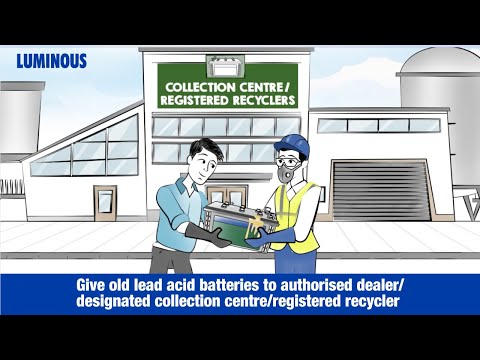 How to Dispose Old Lead Acid Inverter Battery I Luminous Inverter Batteries I English