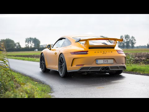 Porsche 991.2 GT3 with Akrapovic Exhaust - LOUD Accelerations & Downshifts !