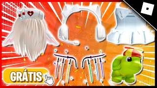 RÁPIDO! PEGUE 31 ITENS GRÁTIS NO ROBLOX - CABELO, COROAS GRÁTIS E +