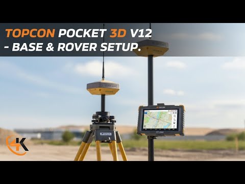 Topcon Pocket 3D V12 - How to do a Base & Rover Setup