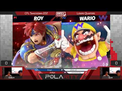 CFL Smackdown Ultumate 222 - Gum (Wario) vs Goblin (Roy) - Losers Quarters
