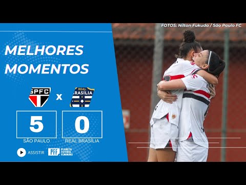 Gols e lances de São Paulo x Real Brasília