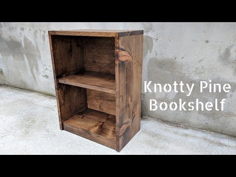 DIY Knotty Pine Book Shelf | NATHAN BUILDS