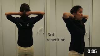 NUHS Physiotherapy - Scapular Retraction (with hands behind head)