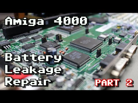 Amiga 4000 Battery Leakage Repair Part 2