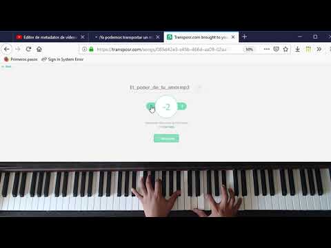 Cómo transportar (subir o bajar de tono) una pista mp3 en línea