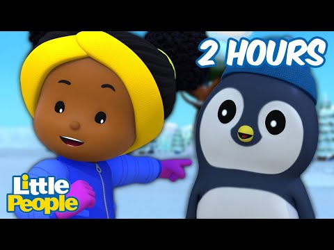 Tessa Meets Daddy Penguin | 2 Hours of Full Episodes | Little People – Fisher Price - Kids TV Series, Kingdom Kids Zone - Little People - Fisher Price