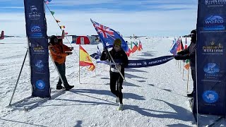 Catherine Drysdale, la 1ª mujer en ganar el Maratón de Hielo de la Antártida